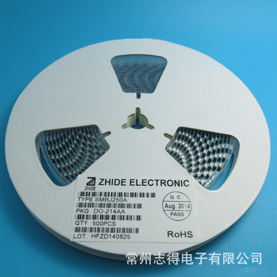 【SMBJ250A瞬态抑制二极管贴片TVS正品ZHIDE志得原厂现货制造商14+】价格,厂家,图片,其他二极管,常州志得电子-